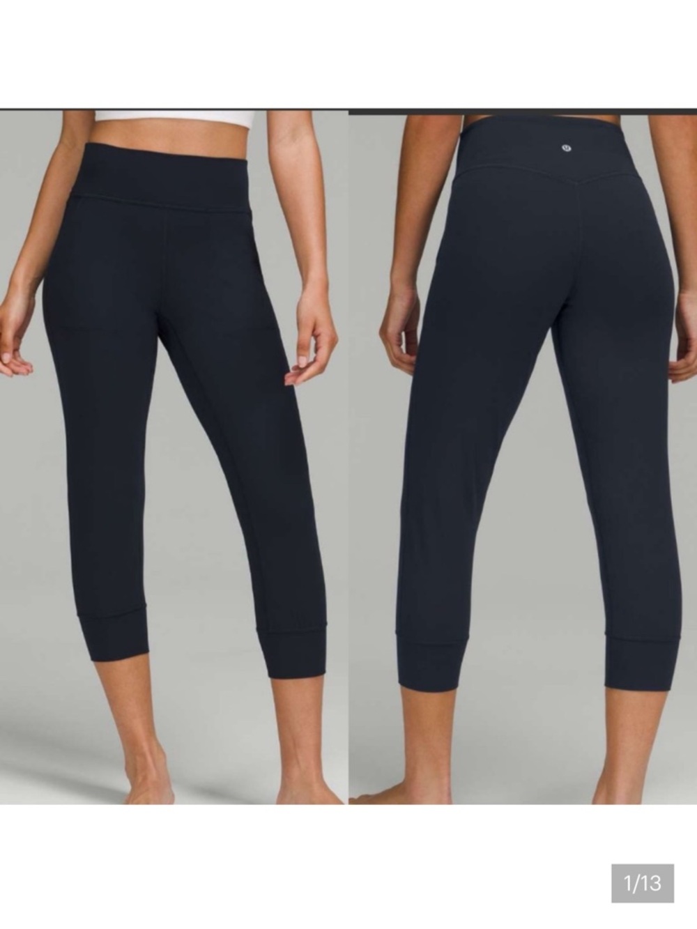 Lululemon Align High-Rise Cropped Jogger True Navy Nulu Size 6 - Picture 1 of 13